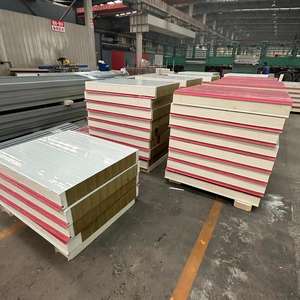 Panneaux sandwich isolés en PU pour toit avec <span class=keywords><strong>laine</strong></span> <span class=keywords><strong>de</strong></span> roche et <span class=keywords><strong>laine</strong></span> <span class=keywords><strong>de</strong></span> <span class=keywords><strong>verre</strong></span> Panneau mural <span class=keywords><strong>de</strong></span> conception industrielle Bâtiment Hôpitaux Entrepôts Chine - Product Image 5