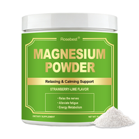 Rosebest Certifié GMP Vente en Gros OEM Marque Privée Saveur Naturelle 450mg Poudre de Citrate de Magnésium Végétalienne Suppléments Alimentaires