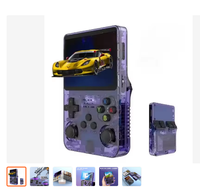 Konsol Game Genggam R36S Layar IPS 3.5 Inci Konsol Game Retro Sistem Linux Pemutar Video Saku Portabel