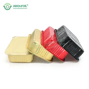 Hot Selling pe/pet/pp/ Heat Sealing Durable Aluminum Foil Food Container Tray Disposable Party Supplies