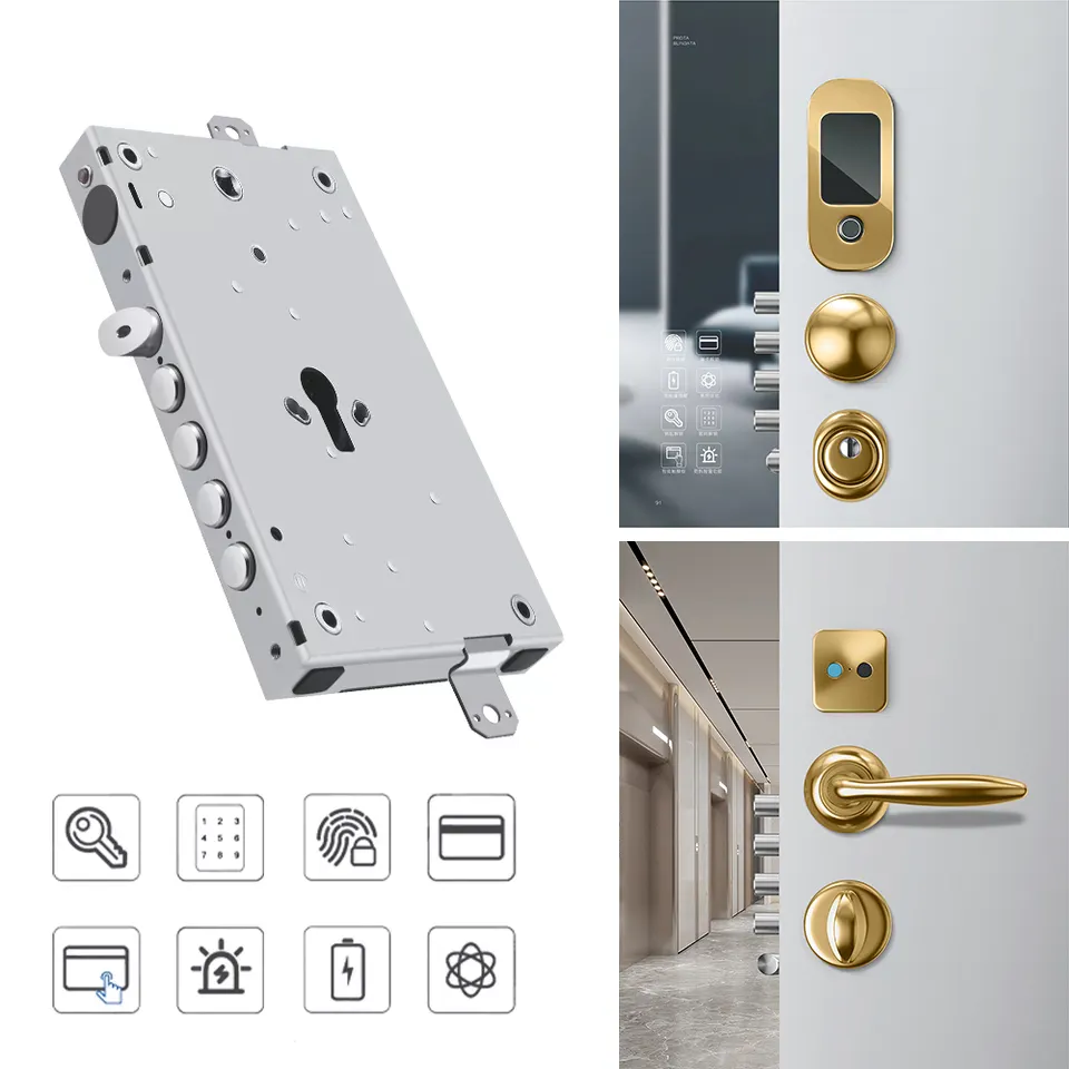 Kunci Luar Ruangan Spanyol Kunci Pintu Elektronik Pintar Kunci Digital Pintar