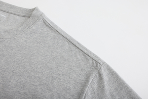 เสื้อยืดคอกลมแขนสั้นมีสไตล์เรียบง่ายชุดลำลองสีบล็อกสีชุดออกกำลังกายสบายๆผ้าถัก - Product Image 5