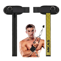 Sangles de musculation rembourrées en néoprène MKAS, sangles de soutien pour les poignets pour soulever des poids, pour les exercices de musculation, les tractions et la force athlétique