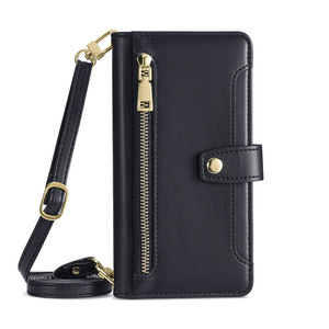 Étui portefeuille multifonctionnel en cuir à rabat pour <span class=keywords><strong>Samsung</strong></span> S26 S25 Plus S24 S23 Ultra avec porte-cartes intégré - Product Image 2