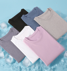 Custom Logo <b>Polyester</b> Lightweight <b>Tshirt</b> Bonded Breathable Quick Dry Fit Running Sport T Shirt Plain Blank T-shirt for Men - Product Image 4