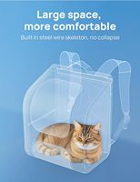 Sac à dos bulle pour chat grand format, respirant, design ergonomique 3D, idéal pour les voyages, la randonnée et le shopping