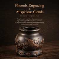 Outil de Moxibustion Personnalisé en Pierre Rouge Naturelle, Design Dragon Phénix, Brûleur de Moxa Portable pour Bien-être et Spa, Fabrication OEM B2B