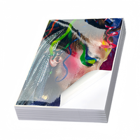 Meilleur papier synthétique brillant PP imperméable de taille A4 (8,5x11 pouces) imprimable par jet d'encre, papier autocollant en vinyle PET pour imprimante jet d'encre