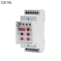 Relais de surveillance de tension GEYA GRV8-VW2, protection de fréquence de tension 24v, monophasé, type de surveillance d'isolement, AC/DC 15V-600V