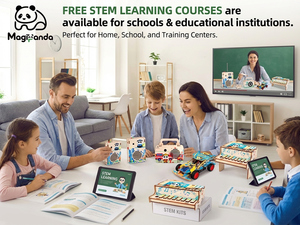 ชุดทดลองวิทยาศาสตร์ฟิสิกส์หุ่นยนต์ STEM ไม้ 4 in 1 ระดับพรีเมียม สำหรับการประมูลของรัฐบาล อุปกรณ์การสอนวิทยาศาสตร์ในห้องเรียนโรงเรียน - Product Image 2