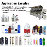 Nueva Máquina Automática de Serigrafía de Alta Velocidad para Botellas de Bebidas de Plástico PET, Impresión de Tubos, Sistema de Curado UV Multi-Estación