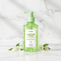 Gel douche parfumé pour le soin de la peau, gel douche moussant, rose, jasmin, osmanthus, fleur de cerisier, gel douche parfumé aux pétales de fleurs