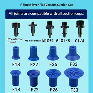 ซิลิโคน/NBR ซีรีส์ BL ถ้วยดูดสุญญากาศแบบหลายชั้น F18 F22 F26 F33 M5 G1/8 G1/4 M10 ข้อต่อเกลียว Y0731A - Product Image 3