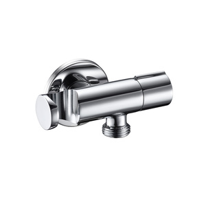 GEE-N laiton 1/4 tour Chrome salle de bain support Angle Valve main pommeau de douche Bidet pulvérisateur support Shattaf toilette Angle Valve