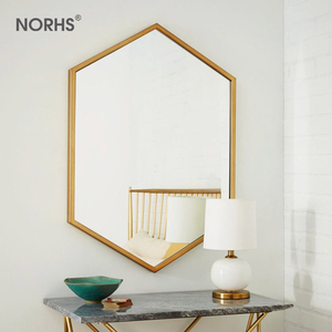 <span class=keywords><strong>Fuente</strong></span> <span class=keywords><strong>de</strong></span> <span class=keywords><strong>la</strong></span> fábrica <span class=keywords><strong>de</strong></span> metal hexagonal marco baño decoración <span class=keywords><strong>de</strong></span> casa <span class=keywords><strong>de</strong></span> vidrio espejos - Product Image 1