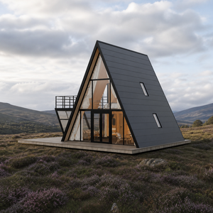 Maison préfabriquée S890 en A-frame pour tourisme périurbain, avec <span class=keywords><strong>division</strong></span> de pièce flexible et module de salle de bain - Product Image 1