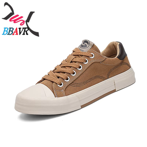 Zapatillas de Lona Transpirables para Hombre - Zapatos de Goma Vulcanizada Sin Cordones para Caminar, Calzado Casual Cómodo para Primavera/Otoño - Product Image 2