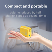 Chargeur USB C multi-ports 20W avec adaptateur de charge rapide QC3.0 PD pour ordinateur portable, appareil photo et appareils mobiles