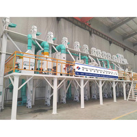 Machines combinées à moudre et à polir le riz 50TPD prix complet de l'ensemble des moulins