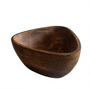 Frutero de madera estilo vintage para decoración de mesa, hecho a mano, diseños personalizables, tazones para ensalada, apto para contacto con alimentos, tazón para servir. - Product Image 1