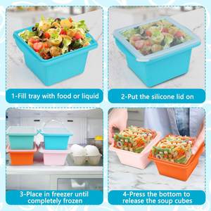 Bac à glaçons de qualité alimentaire, moule à glaçons en blocs et en bandes longues, bac de congélation commercial, conteneur de congélation pour soupes, boîte de stockage de glace - Product Image 5
