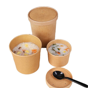 Tazón de Papel Kraft Biodegradable con Revestimiento de PLA para Sopa Caliente, Tazón de Papel Kraft para Llevar Comida, Recipiente para Sopa, Tazas para Sopa - Product Image 6