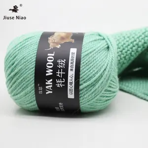Hot selling Yarn Crochet Knitted Yak Wool Yarn For Baby Clothes Soft Feeling Hand Knitting Acrylic Blend Yak Wool Yarn