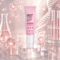Krim Mata Peptide PDRN Label Pribadi Niacinamide 5% Sodium DNA Kolagen Tulang Rusa 30g Perawatan Bawah Mata OEM ODM