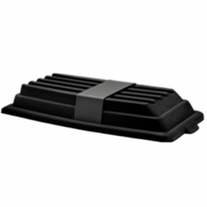 Contenitore portaoggetti 800 L nero con coperchio per uso esterno - Product Image 2