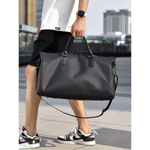 Sac de sport unisexe grande capacité transfrontalier, sac fourre-tout minimaliste de couleur unie avec compartiment à chaussures indépendant pour le sport, les voyages et les affaires - Product Image 1