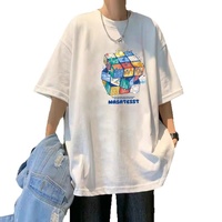 T-shirt Homme en Coton Pur à Manches Courtes Imprimé Lettres Respirant Coupe Ample Style Urbain Nouvelle Collection Été 2026 pour Ados