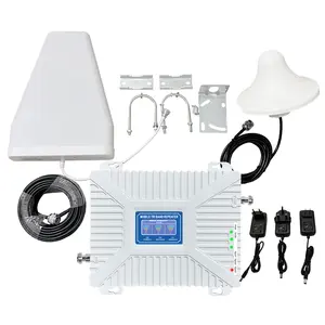 Harga grosir penguat sinyal Tri Band 900/1800/2100Mhz penguat sinyal jaringan seluler dengan antena