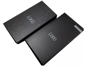 Boîte d'emballage en papier kraft noir avec logo personnalisé, prix direct d'usine, étui pour téléphone portable, accessoires de téléphone