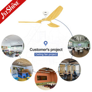 พัดลมเพดาน LED 1stshine รีโมทคอนโทรลอัจฉริยะแบบเรียบง่ายพัดลมเพดานไฟ LED หรี่แสงได้พร้อมไฟ - Product Image 5