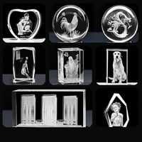 Machine de gravure laser interne 3D en verre cristal DMX AI avec mise au point automatique, marqueur laser UV pour personnalisation de logos DXF DST