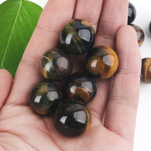 <b>Mini</b> Crystal Sphere Wholesale Good Quality Natural Small Tiger Eye Stone Ball Spheres for Decoration - Product Image 5