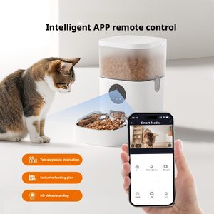 Distributeur automatique de nourriture pour chiens moyens/grands, 4L/6L, intelligent, contrôlé par application, sans déversement, sans saleté, en plastique de qualité alimentaire, surélevé - Product Image 5