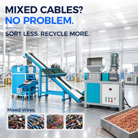 Nouvelle technologie de ligne de production de recyclage de fil de cuivre miniature, pureté de 99,9 %, mini-granulateur de câbles, broyeur de fil de cuivre