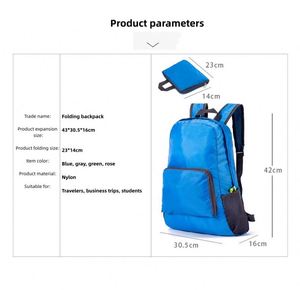 China Wholesale Custom Outdoor Light Weight Promotional Camping Travel Bag Foldable <b>Backpack</b> - Product Image 3
