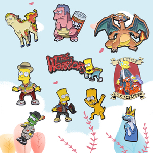 Vente directe <span class=keywords><strong>d</strong></span>'usine mignon Anime émail doux épinglettes médaille en métal avec laiton plaqué et sérigraphie Souvenir - Product Image 6