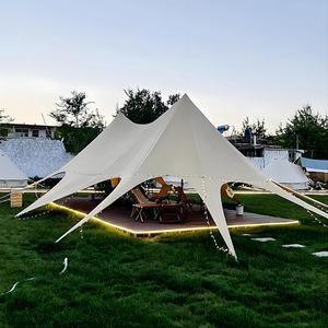 Carpa de Glamping para 6-8 Personas, Tela Oxford, Gran Espacio, Carpa de Camping para Exteriores, Blanca, Tamaño Personalizable - Product Image 1