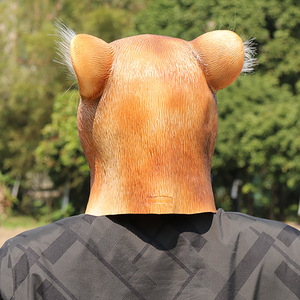 Máscara de Disfraz de <span class=keywords><strong>Ardilla</strong></span> de Lujo, Máscara de Fiesta de Cabeza Completa de Animal de Látex de Goma Suave, Máscara de Animal de Cosplay Novedosa para Adultos - Product Image 2