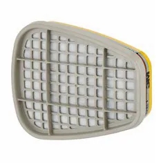 3M™6057 ABE1 Filtros de gas y vapor Cartuchos de respirador de plástico plano reutilizables - Product Image 1