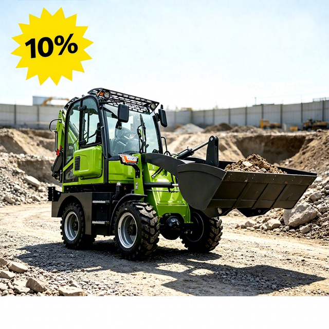 CE EPA 4WD Mini Backhoe Excavator Farm Hydraulic Spider Loader Towable Backhoe Diesel Machine for Landscaping and Construction