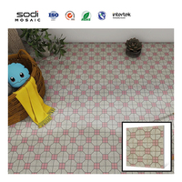 Mosaïque de carreaux de céramique d'escalier personnalisé étanche au design de restaurant vintage pour mur, sol et dosseret