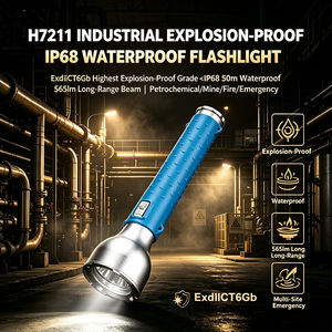 WOSEN Explosion Proof Industrial IP68 LED Torch 10000mAh Battery for Mining Fire Rescue Emergency <b>Rechargeable</b> LED Flashlight - Product Image 4