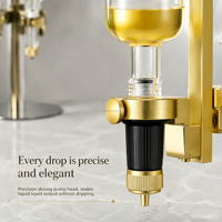 Bouteilles de parfum en verre Golden Circle Color Bulk de 375 ml et 500 ml, support de présentation pour huiles parfumées, entonnoir, distributeur de parfum en verre