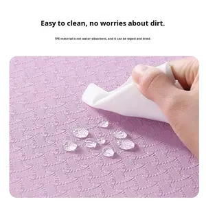 Tapis de yoga portable pliable antidérapant en TPE épaissi 183 cm 0,6 cm d'épaisseur <span class=keywords><strong>pour</strong></span> la remise en forme des débutants - Product Image 4