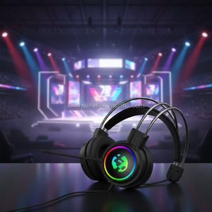 <span class=keywords><strong>Casque</strong></span> de jeu filaire professionnel avec microphone, connecteurs 3,5 mm/USB, avec éclairage RVB, suppression du bruit, <span class=keywords><strong>casque</strong></span> supra-auriculaire pour jeux - Product Image 2