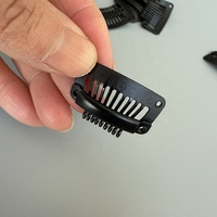 Clips en plastique BB à 9 dents de 32 mm, clips invisibles pour extensions de cheveux, perruque, capuchon, clips pour perruques, outils, accessoires, bricolage, fabrication de clips